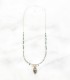 Collier long - Perles naturelle Croix