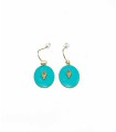 Boucles d'oreilles turquoise - Acier inoxydable