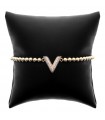 Bracelet Zirconium - V et Perles